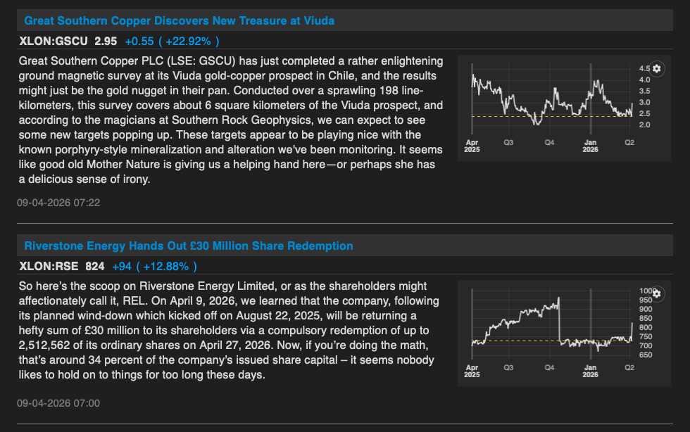 London and world headlines